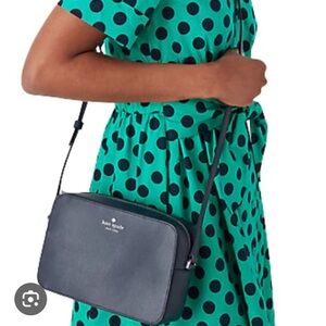 Crossboday Harper camera bag Kate spade blazer blue nwt